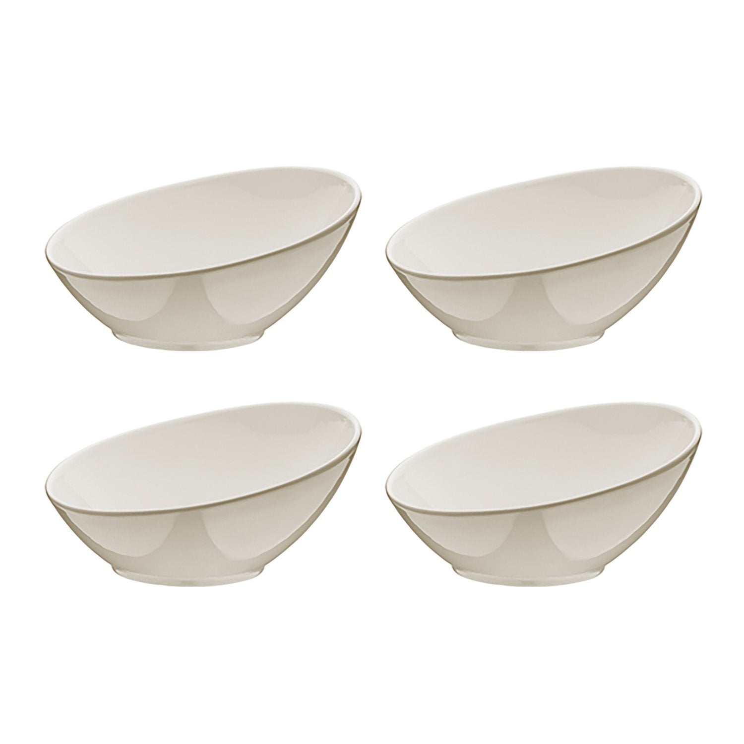 Gourmet dia.3.25" h:1.75" 2 oz. Round Warm White Vitrified Ramekin (Set of 4)