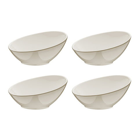 Gourmet dia.3.25" h:1.75" 2 oz. Round Warm White Vitrified Ramekin (Set of 4)