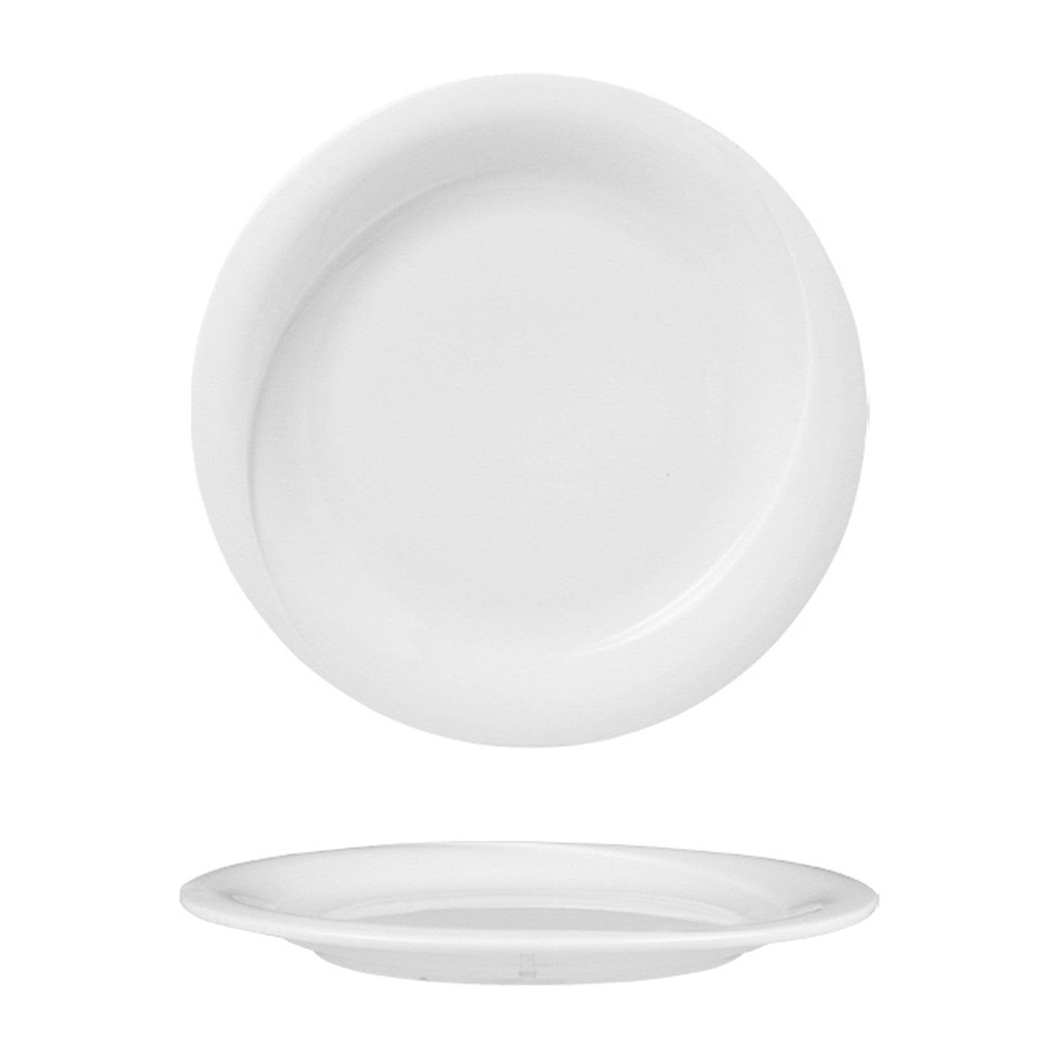 X-tanbul dia.7.25" Round White Porcelain Plate (Set of 4)