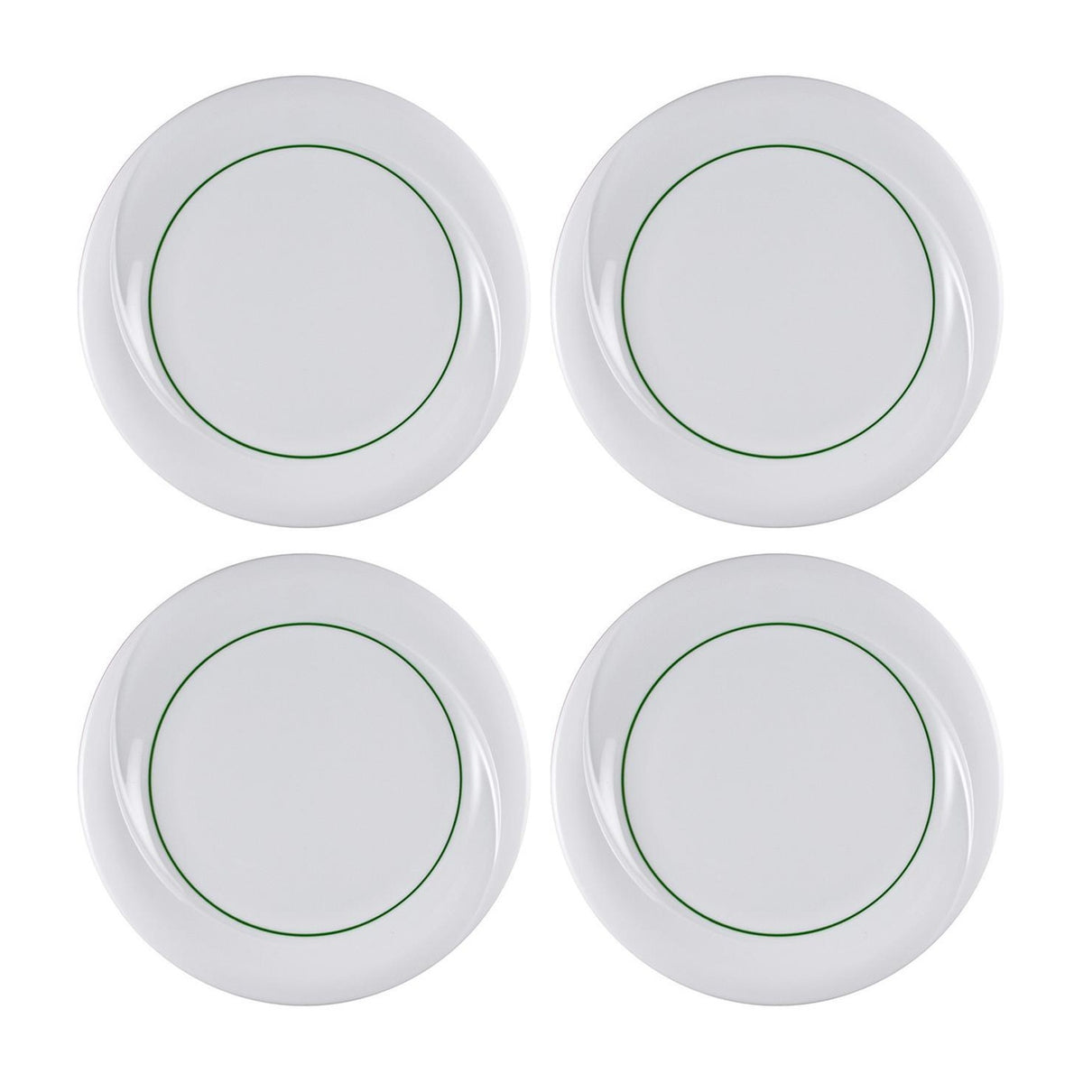 Porcelain X-tanbul dia.9" Round Decorated Porcelain Plate (Set of 4)