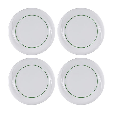 Porcelain X-tanbul dia.9" Round Decorated Porcelain Plate (Set of 4)