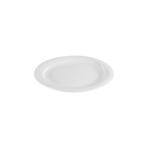Porcelain X-tanbul dia.9.75" Round White Porcelain Plate (Set of 4)
