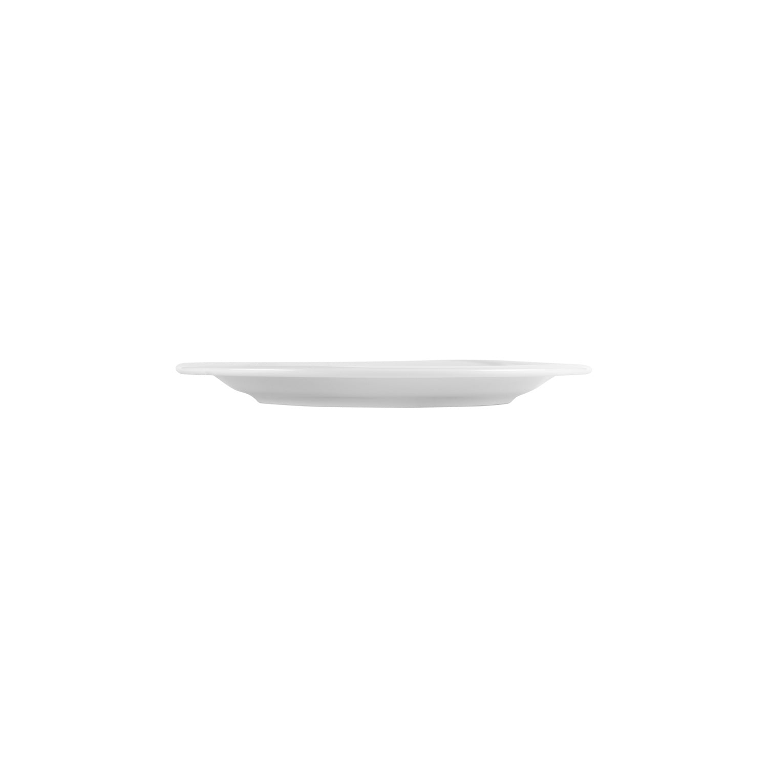 Porcelain X-tanbul dia.9.75" Round White Porcelain Plate (Set of 4)