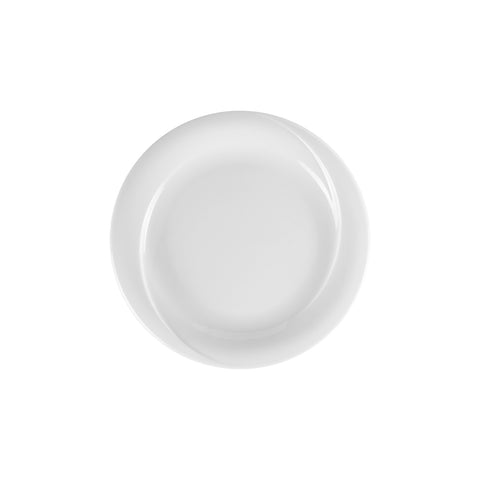 Porcelain X-tanbul dia.9.75" Round White Porcelain Plate (Set of 4)