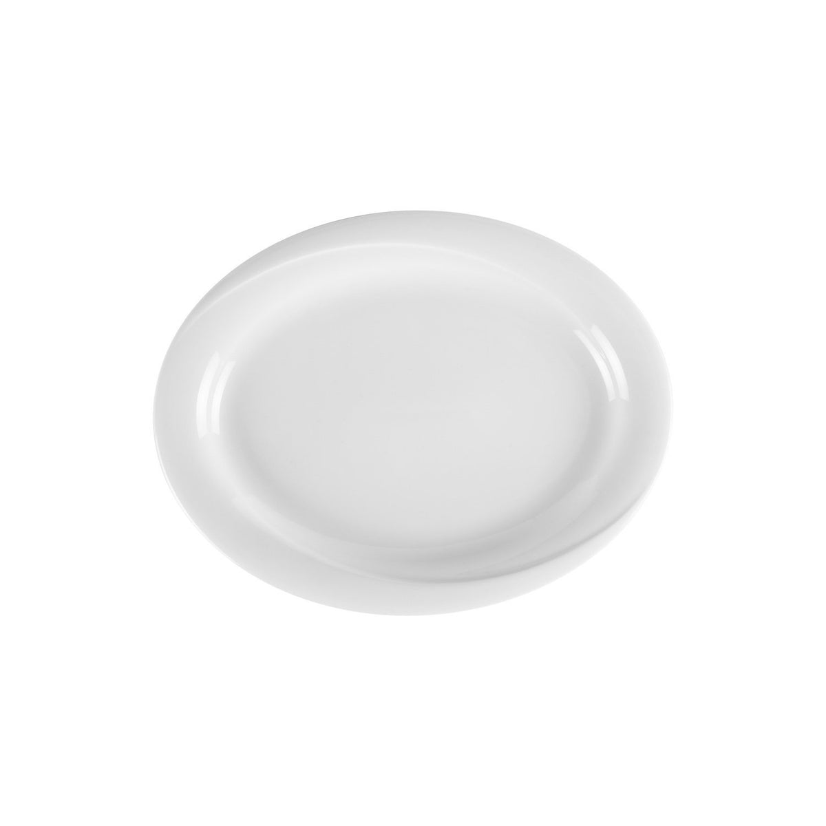 X-tanbul 11.25" x 8" x h:1" Oval White Porcelain Platter (1 each)